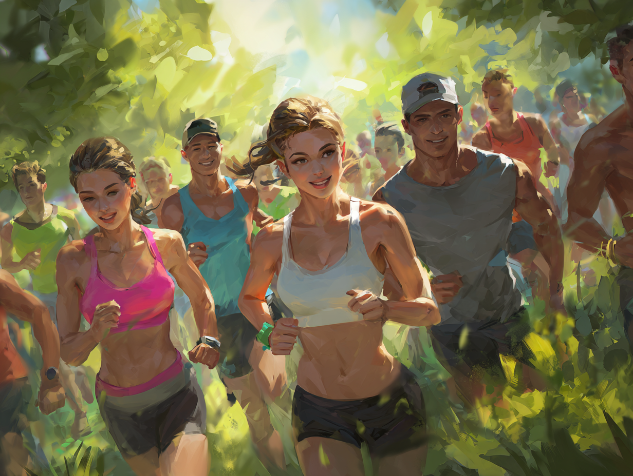 Personas de diferentes edades entrenando en un ambiente motivador